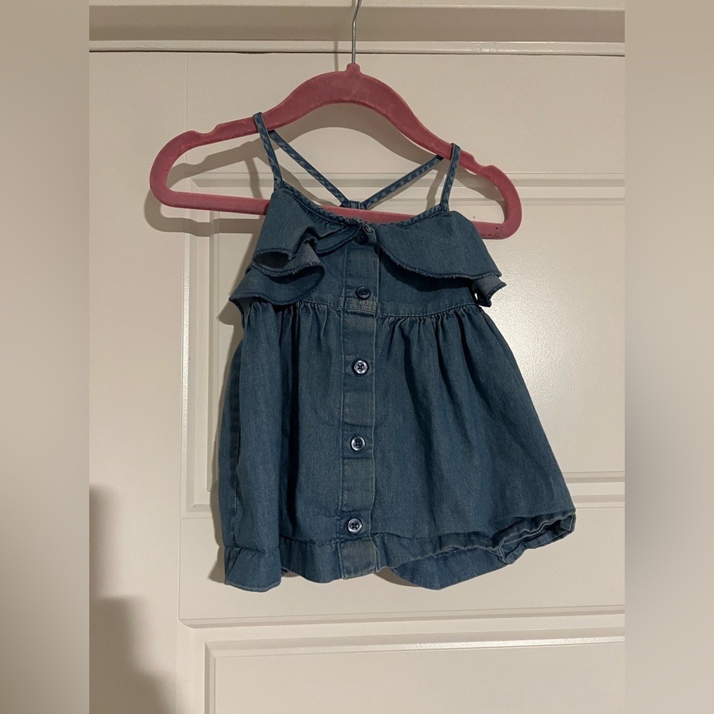 $10 ADD ON Baby Gap Shirt Denim Tank 12-18M Old Navy Zara H&M Jean